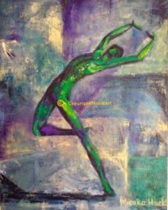 abstract of dancer