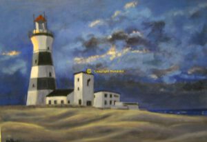 Cape Recife lighthouse, Port Elizabeth, South Africa