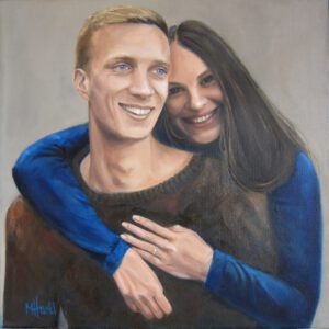 the happy wedding couple
