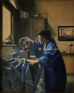 based on the Geographer by Vermeer